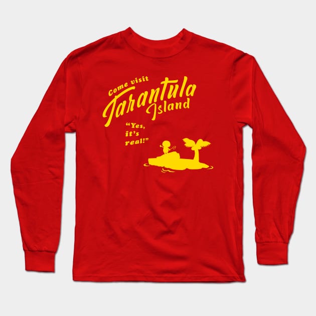 Tarantula Island Long Sleeve T-Shirt by maxheron